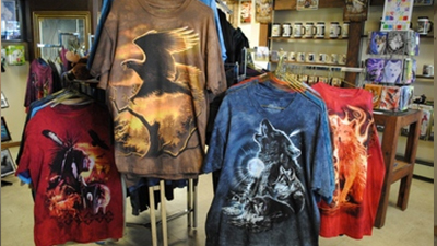 Grey Wolf Nature Store gift display